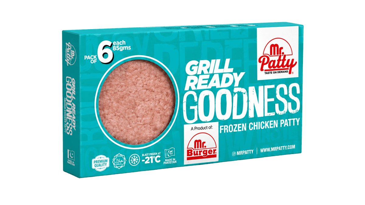 Mr. Patty chicken patty box
